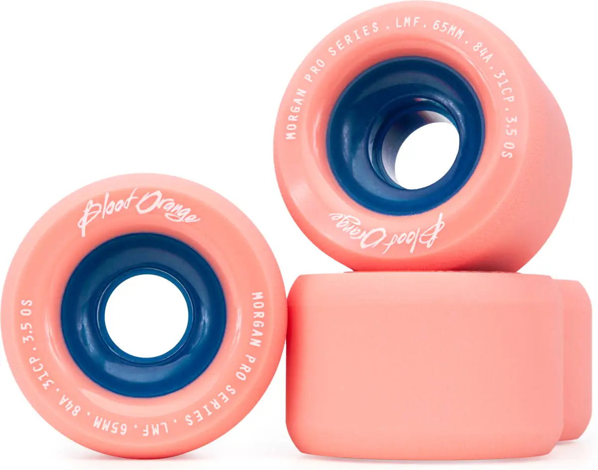 Blood Orange Morgan Pro 84A Longboard Wheels 4-pack 4 Blood Orange Morgan Pro 84A Longboard Wheels 4-pack - Image 2