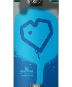 Blueprint Spray Heart V2 Complete Skateboard -Surf Sales blueprint spray heart v2 complete skateboard hj