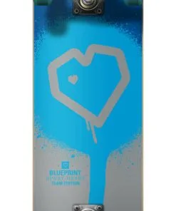 Blueprint Spray Heart V2 Complete Skateboard -Surf Sales blueprint spray heart v2 complete skateboard u9