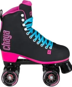 Chaya Melrose Black/Pink Roller Skates -Surf Sales chaya melrose black pink roller skates hv 5