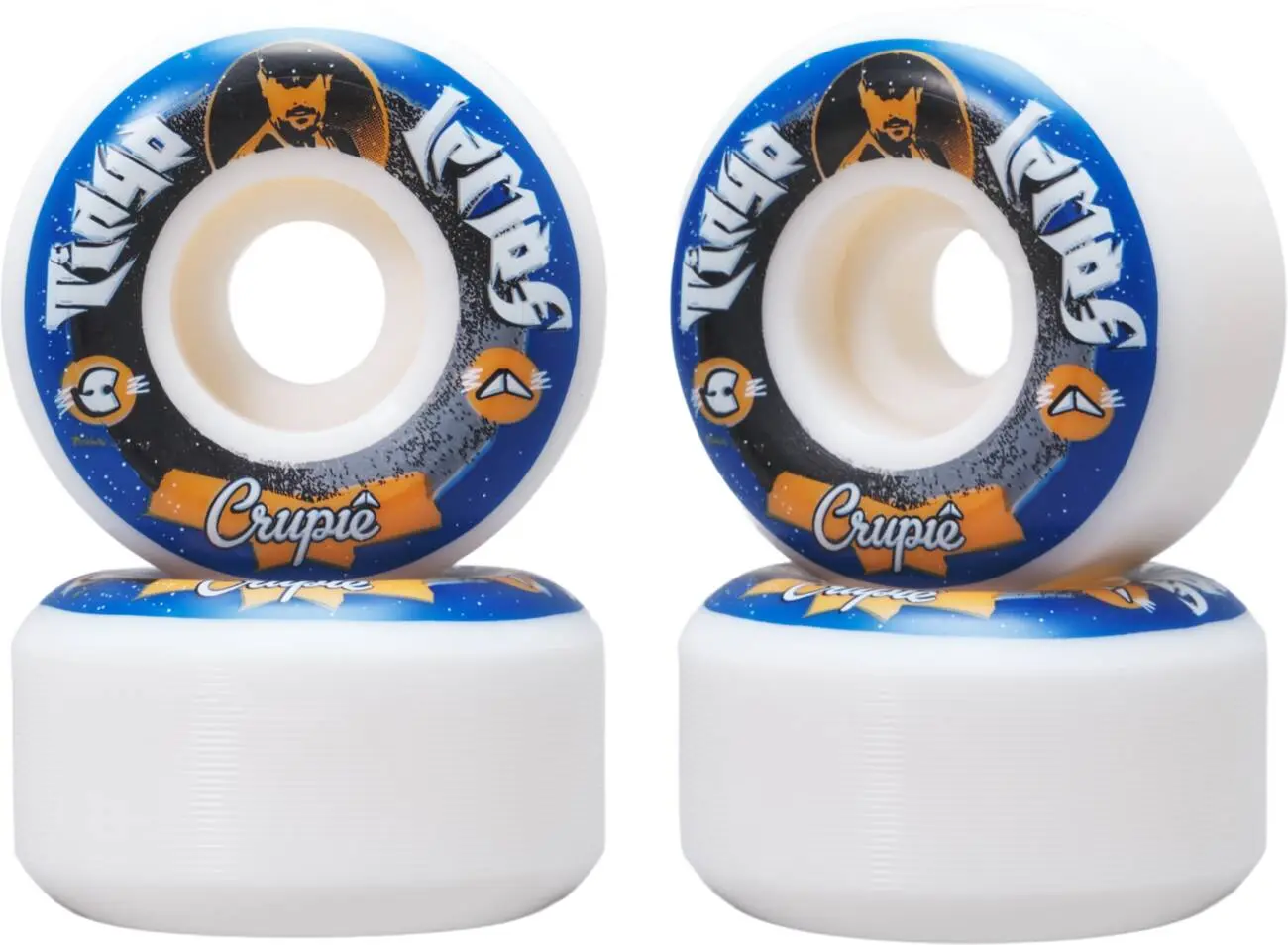 Crupie Tiago Lemos X Killah Priest Wide Skateboard Wheels 4-Pack 4 Crupie Tiago Lemos X Killah Priest Wide Skateboard Wheels 4-Pack - Image 2