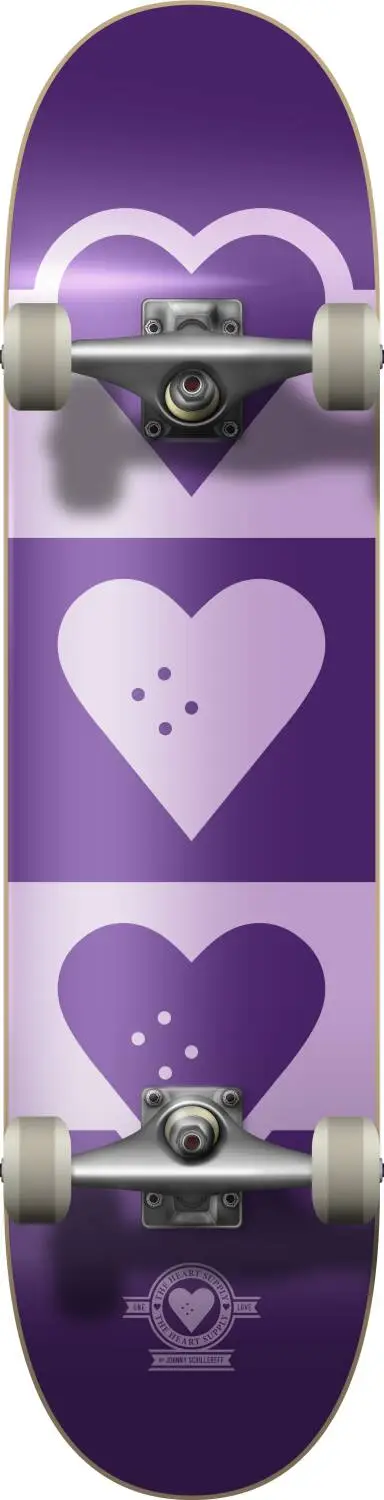 Heart Supply Quadron Logo Complete Skateboard 3 Heart Supply Quadron Logo Complete Skateboard