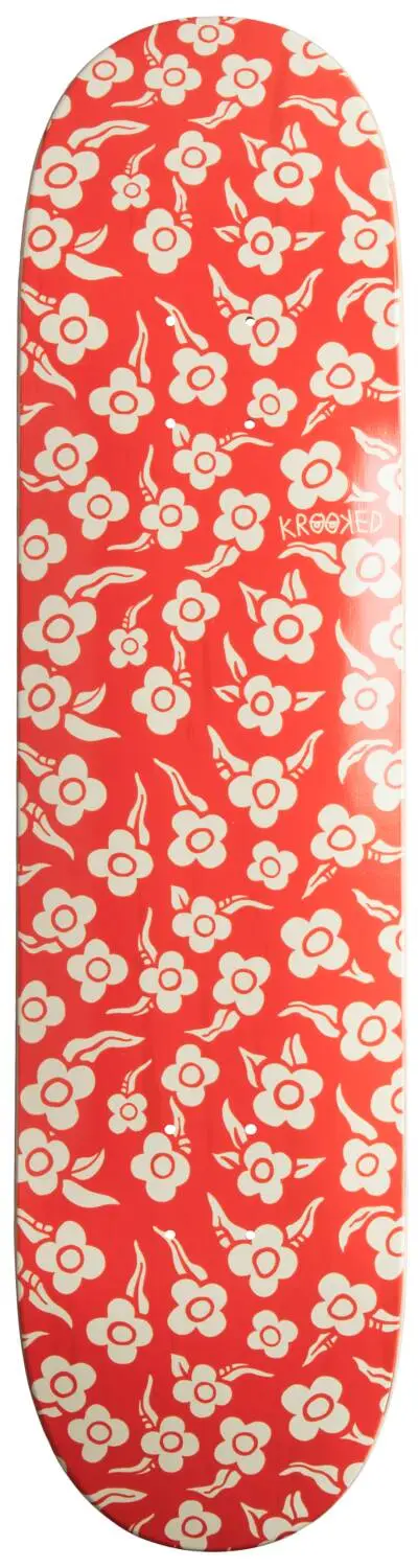 KROOKED Flowers Skateboard Deck 3 KROOKED Flowers Skateboard Deck