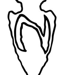 NORTH Arrow Head Scooter Sticker