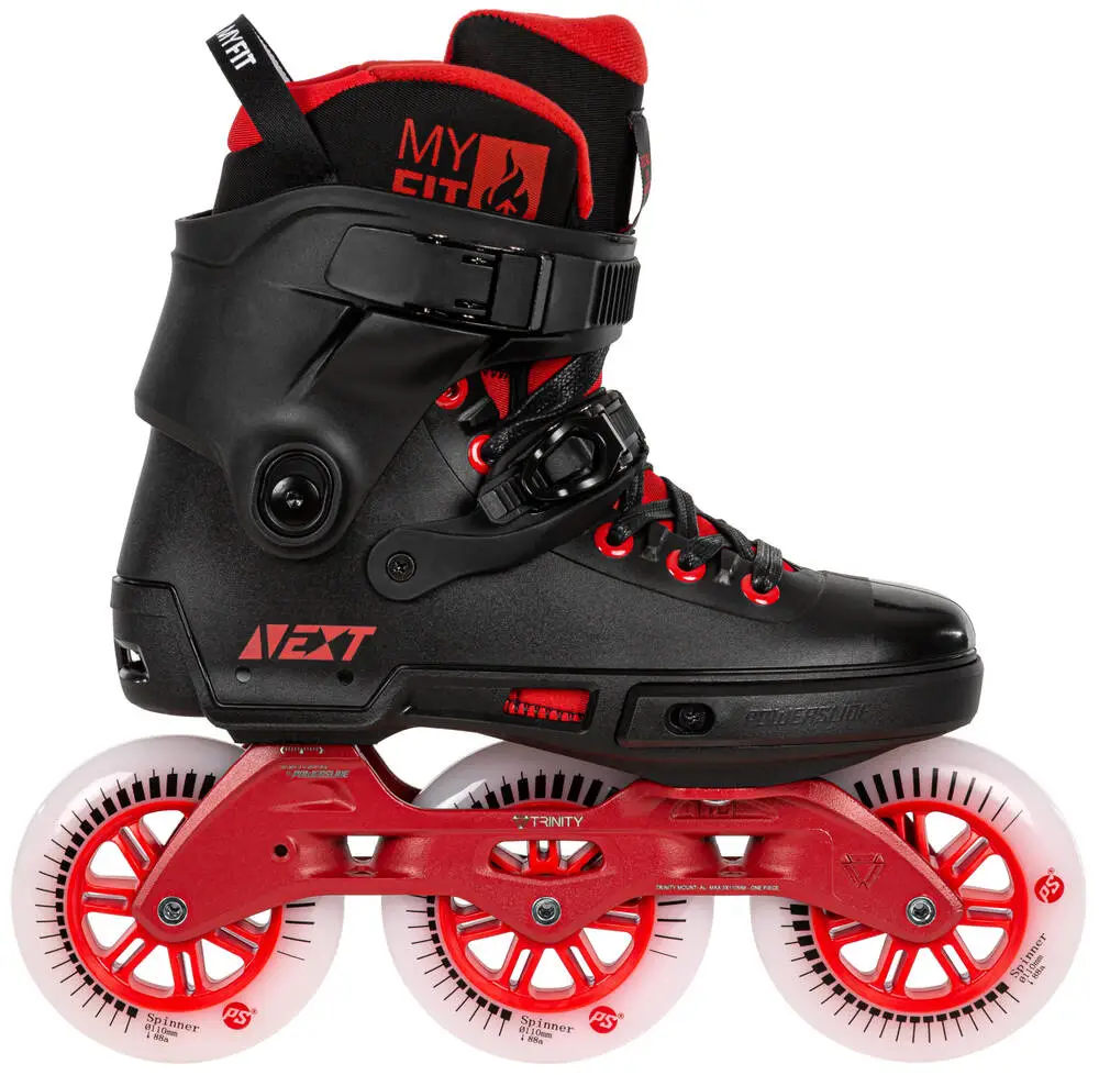 POWERSLIDE Next Black Red 110 Freeskates 4 POWERSLIDE Next Black Red 110 Freeskates - Image 2