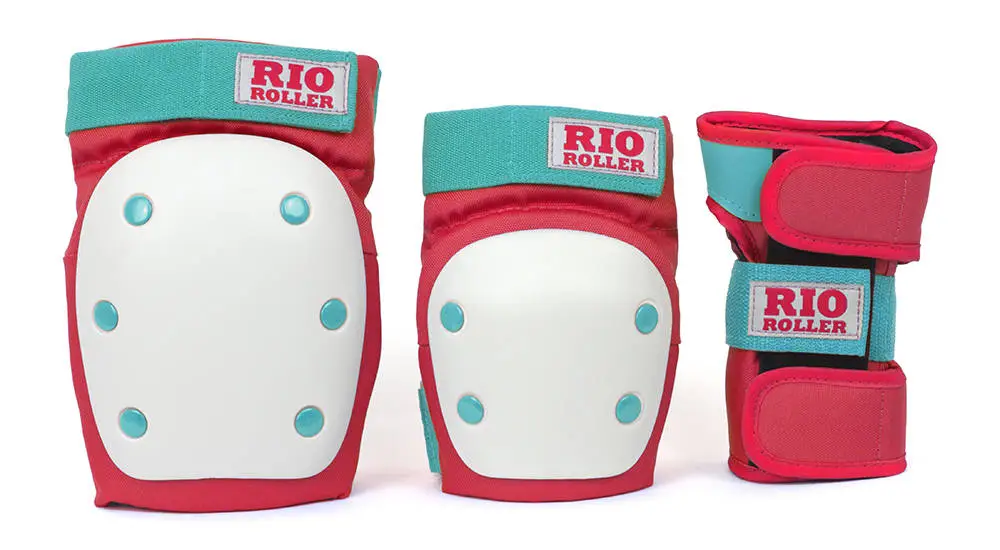 Rio Roller Triple Skate Pads 3-pack 3 Rio Roller Triple Skate Pads 3-pack