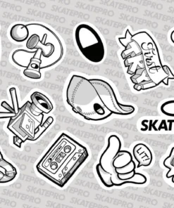 SkatePro Sticker Sheet