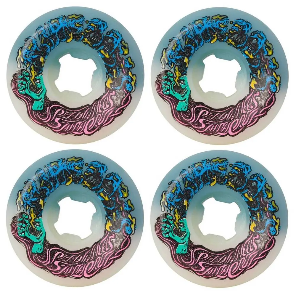 Slime Balls Hairballs 50-50 95A Skateboard Wheels 4-Pack 3 Slime Balls Hairballs 50-50 95A Skateboard Wheels 4-Pack