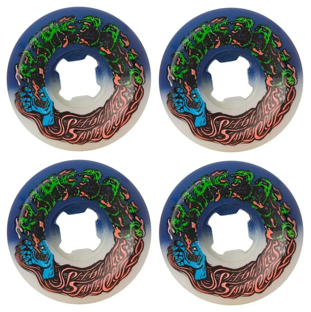 Slime Balls Hairballs 50-50 95A Skateboard Wheels 4-Pack 4 Slime Balls Hairballs 50-50 95A Skateboard Wheels 4-Pack - Image 2