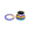 TLC Titanium BMX Axle Nut With Spacer -Surf Sales tlc titanium bmx axle nut with spacer a1